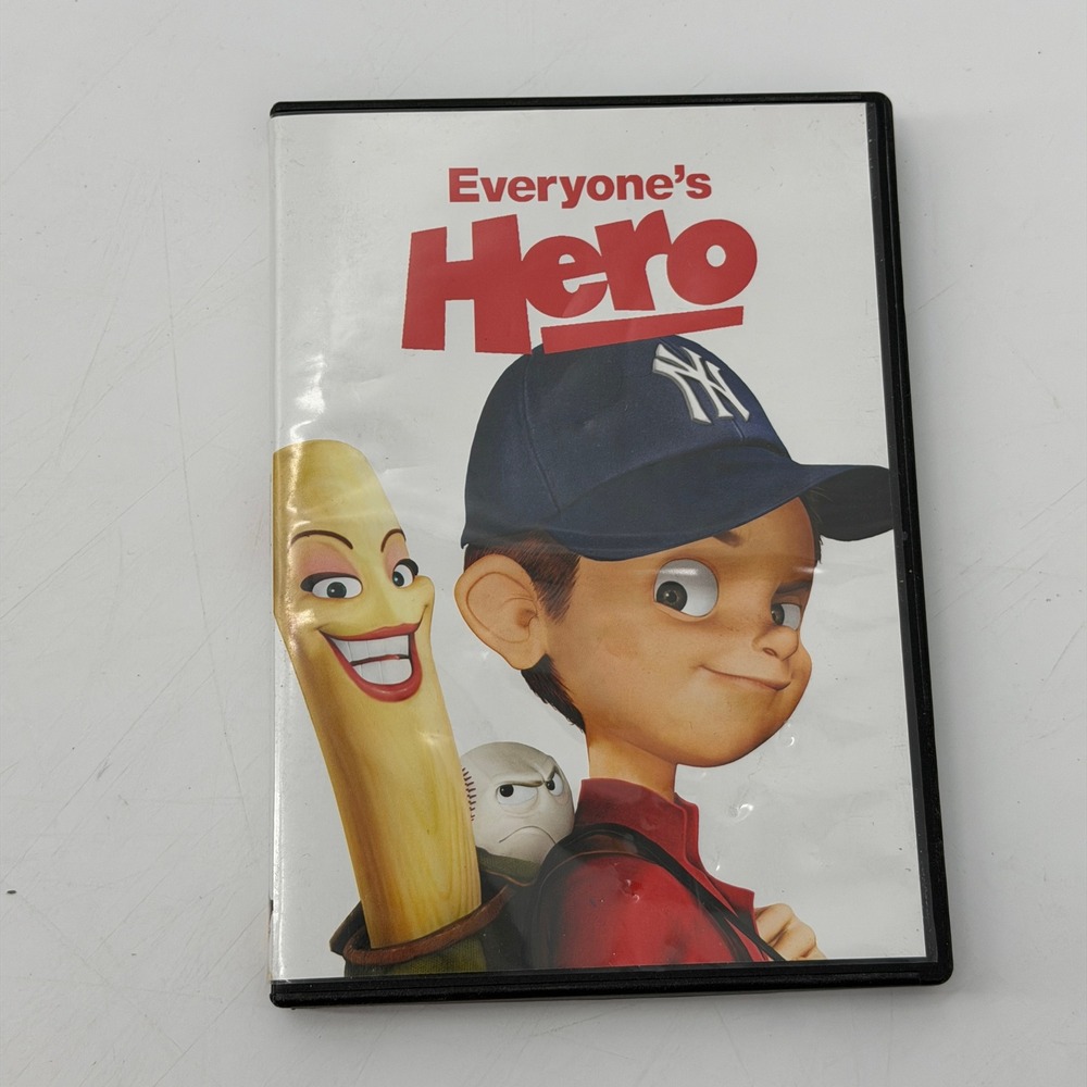 Everyone's Hero DVD 2006 Animated Baseball Movie Christopher Reeve G Rated